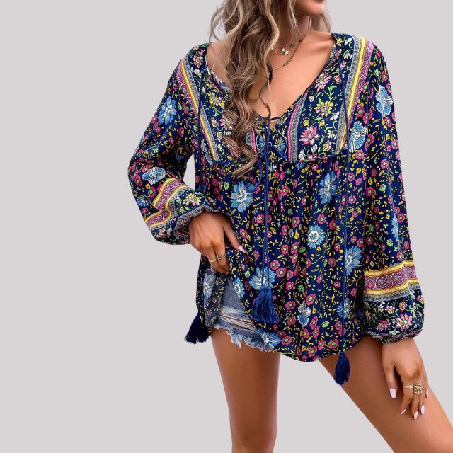CM | Blusa Boho Paisley para mujer