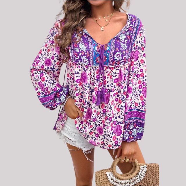 CM | Blusa Boho Paisley para mujer