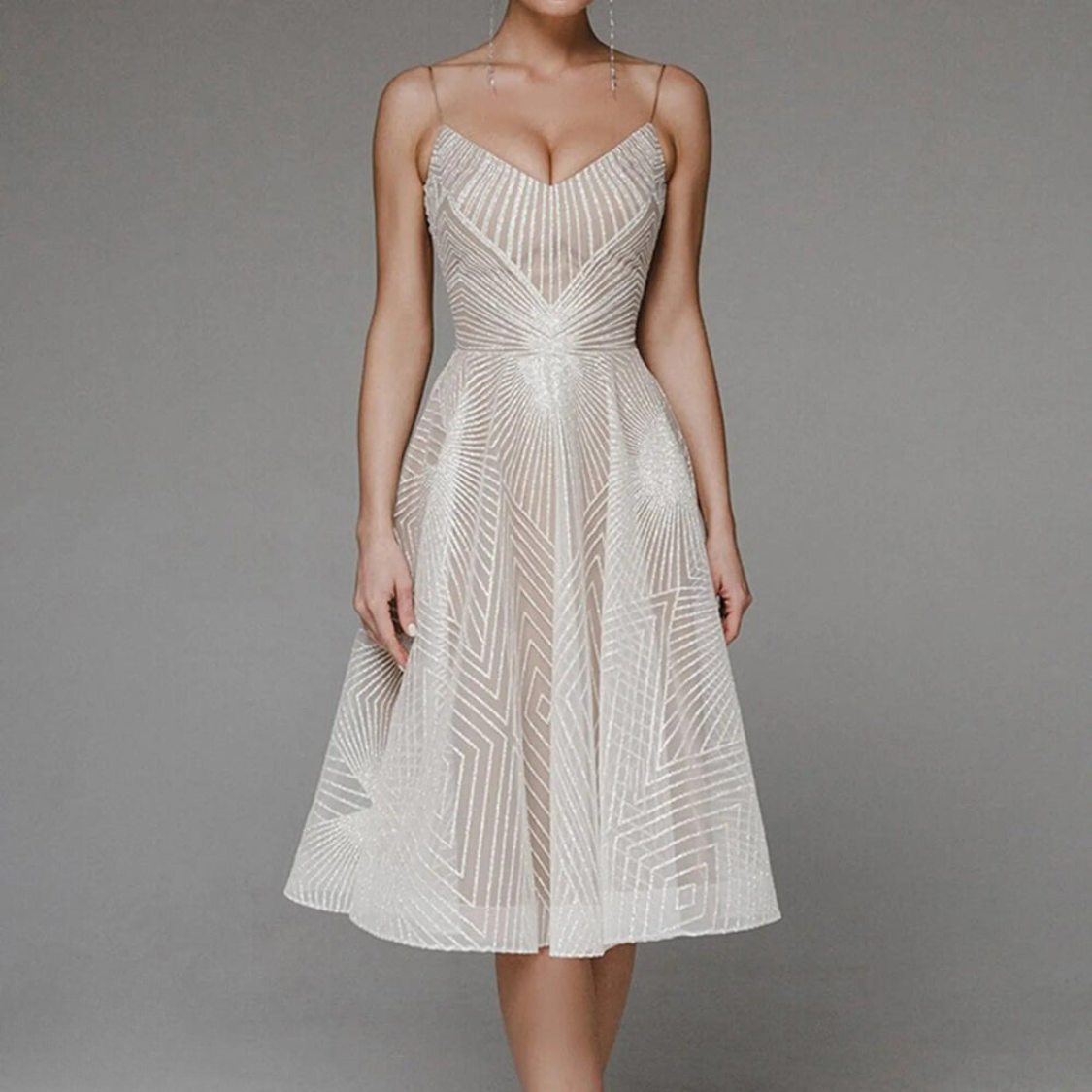 CM | Elegante vestido midi estampado