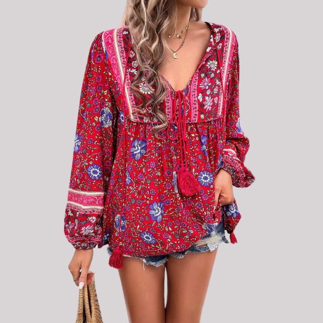 CM | Blusa Boho Paisley para mujer