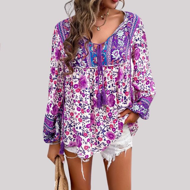 CM | Blusa Boho Paisley para mujer
