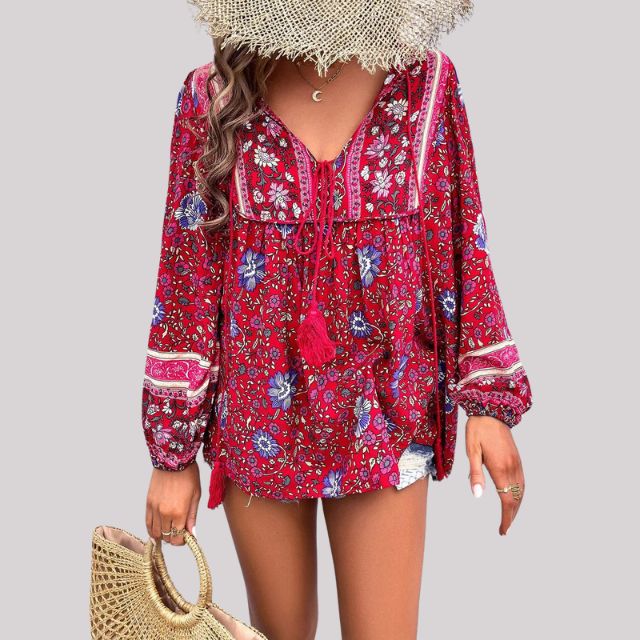 CM | Blusa Boho Paisley para mujer