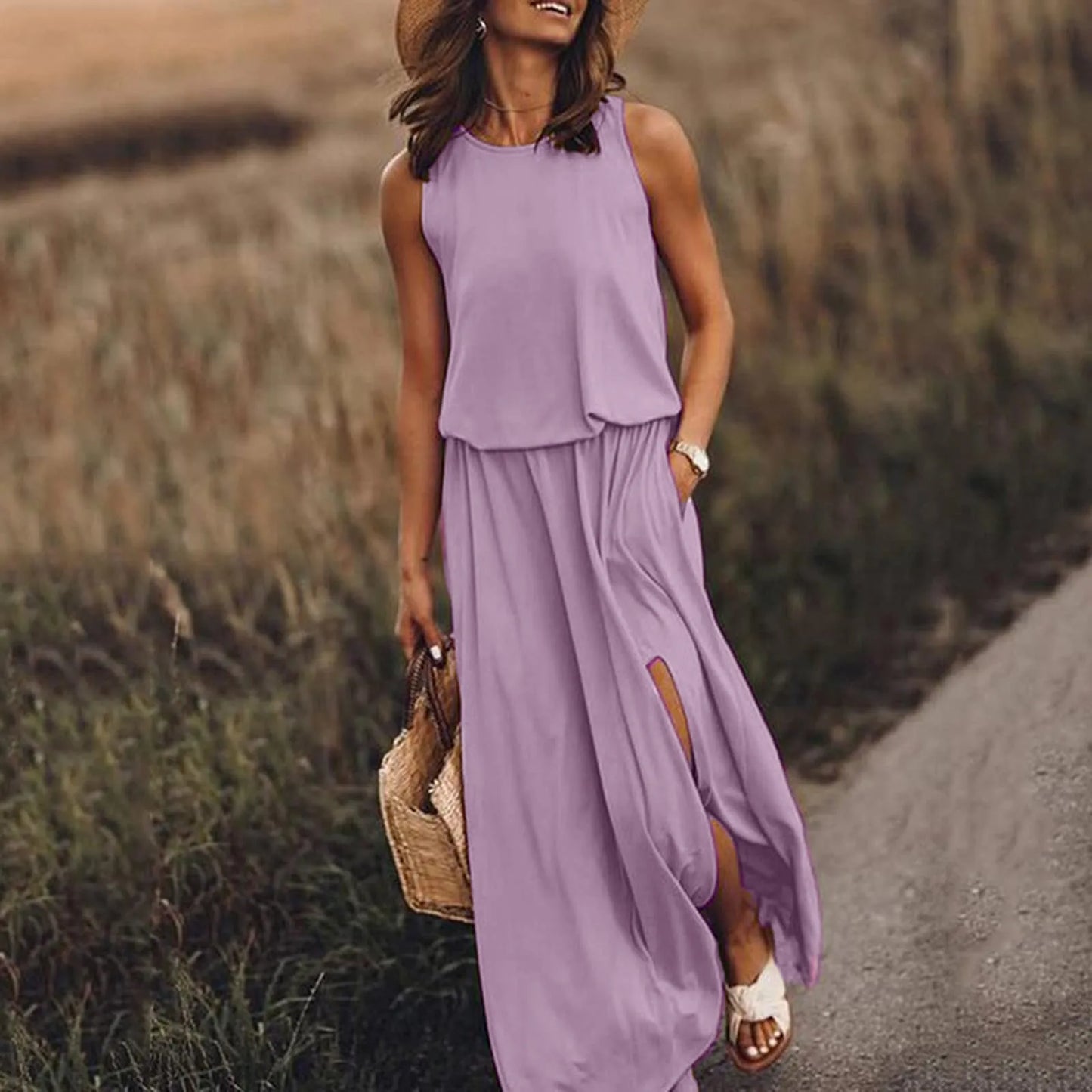 CM | 2024 Elegante vestido de novia boho monocromo Vestido largo boho