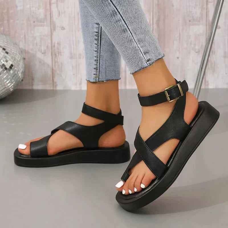 CM | Sandalias de mujer de piel auténtica