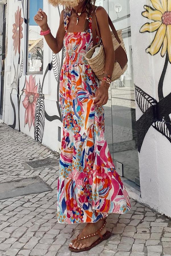 CM | Sling Swing Piso Limpie Vestido Playa Vestido Largo
