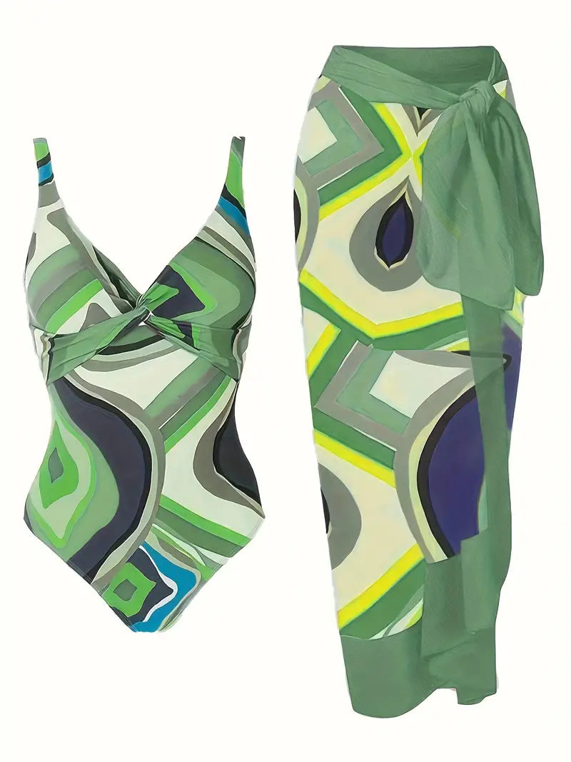 CM | Bañador sexy con estampado tropical
