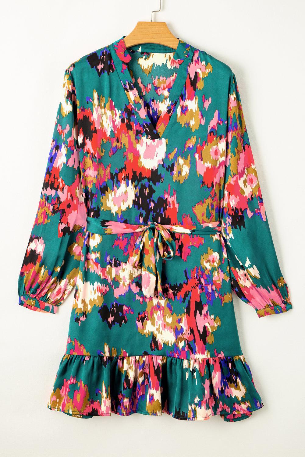 CM | elegante mini vestido verde para mujer