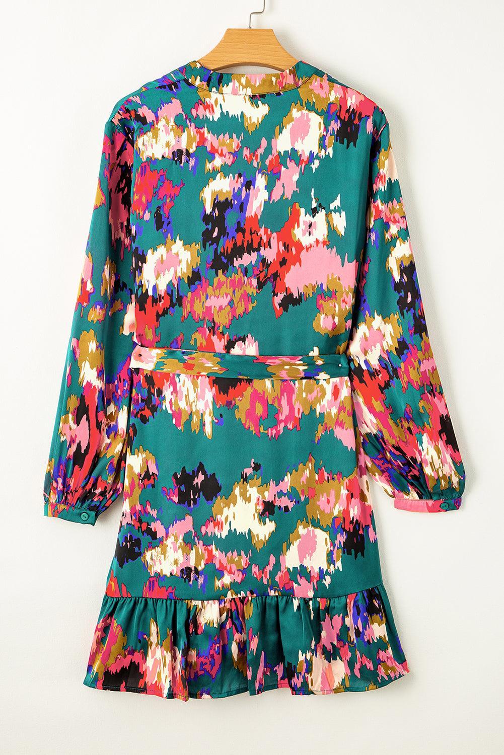 CM | elegante mini vestido verde para mujer