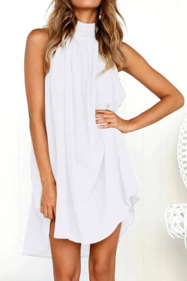 CM | Mini vestido sin mangas Sweet Crinkle