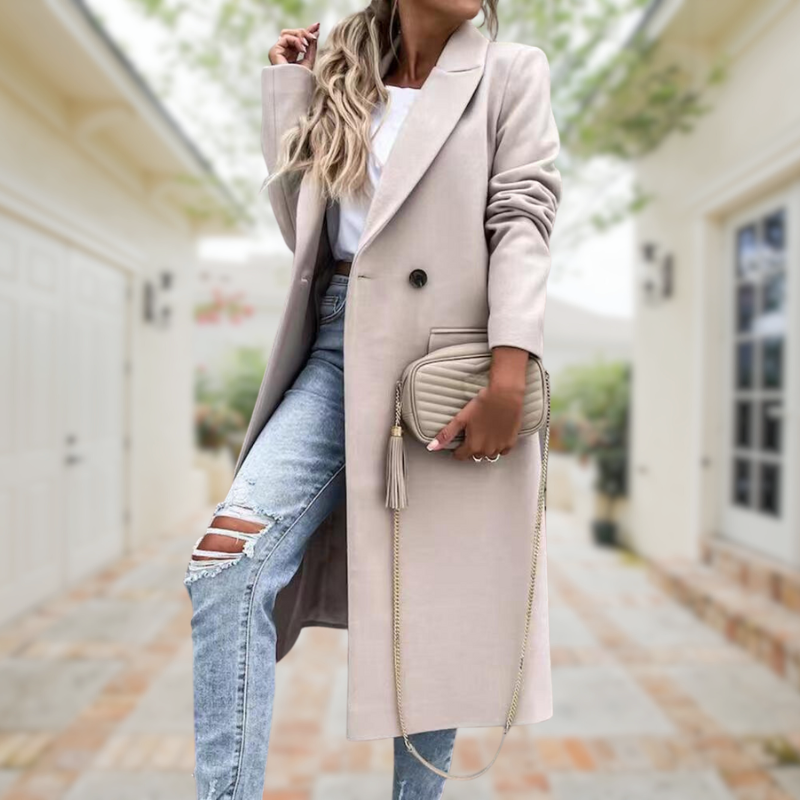 CM | Abrigo largo elegante y con estilo