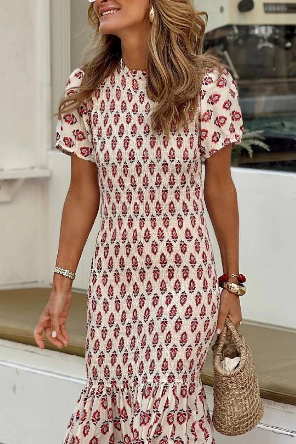 CM | Astrid maxi vestido nido de abeja