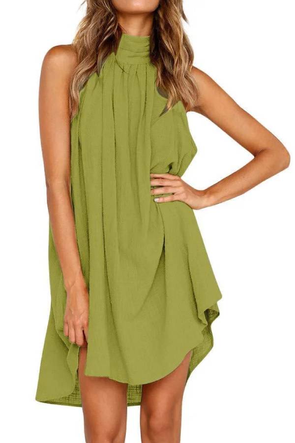 CM | Mini vestido sin mangas Sweet Crinkle