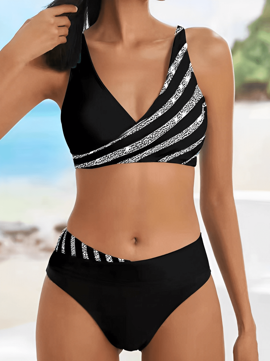 CM | Ami - Bikini de lujo a rayas para el verano