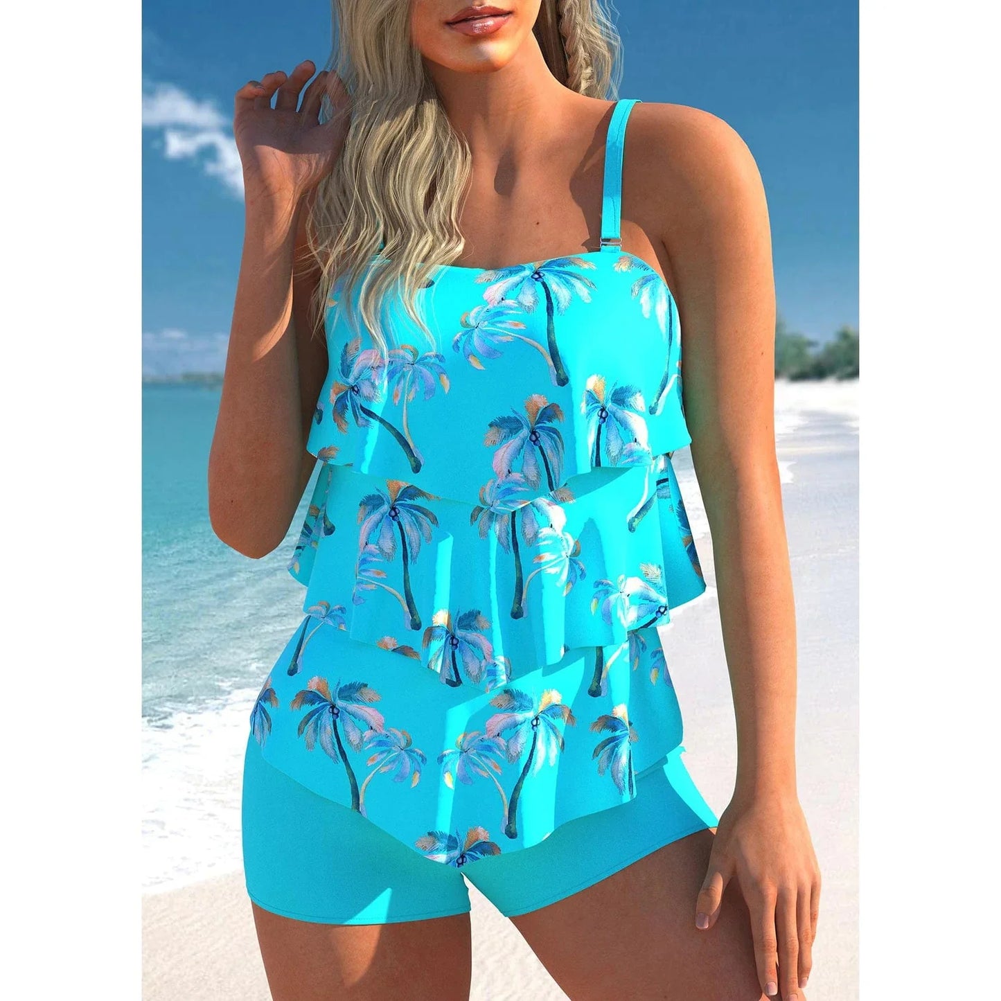 CM | Ami - Elegante tankini azul