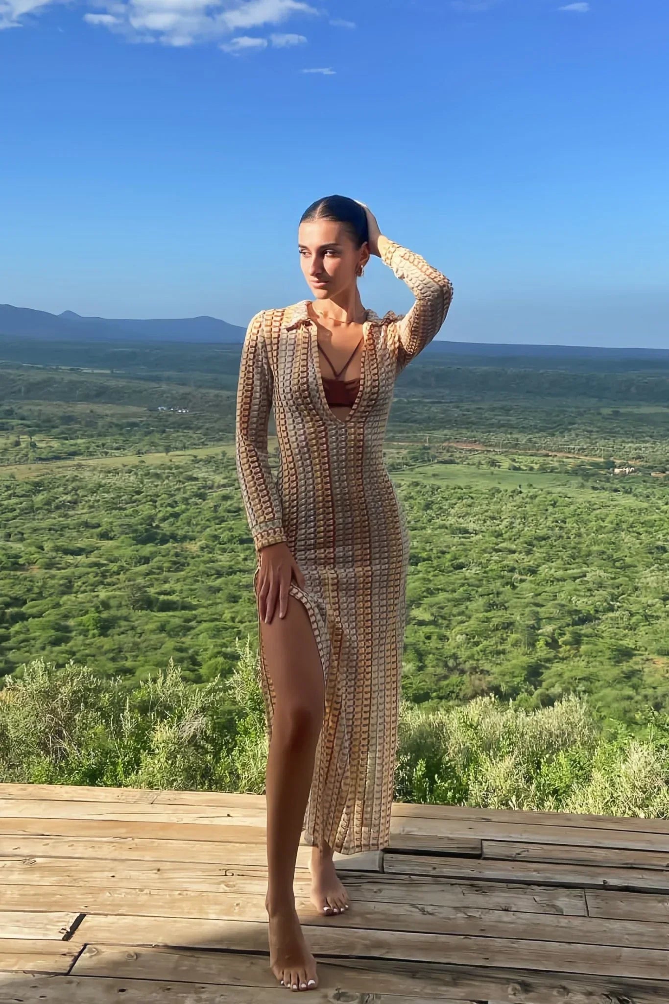 CM | Maxi vestido de playa