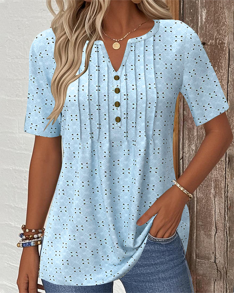CM | Blusa Casual Unicolor Fruncida