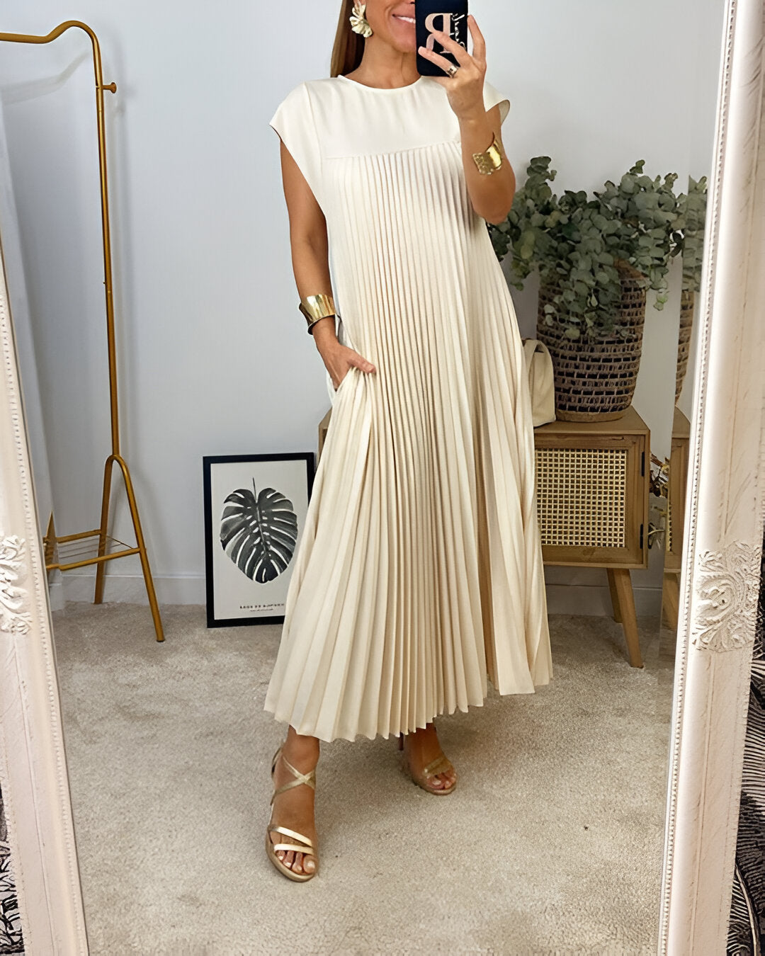 CM | elegante vestido midi para mujer