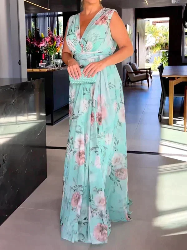 CM | Maxi vestido floral con abertura