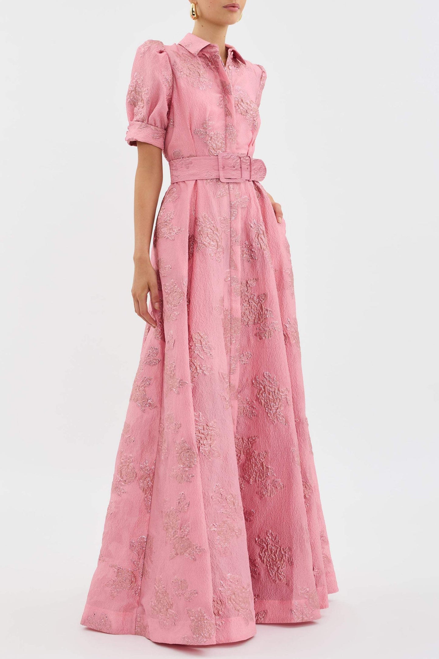 CM | Vestido corto con mangas abullonadas