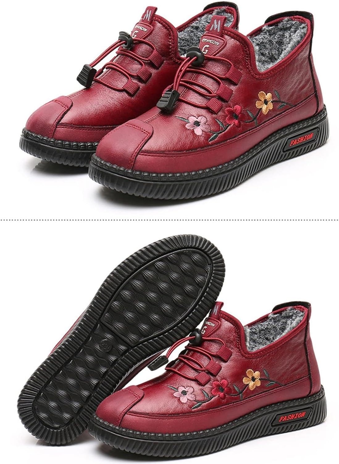 CM | Zapatillas deportivas de invierno para mujer de felpa gruesa