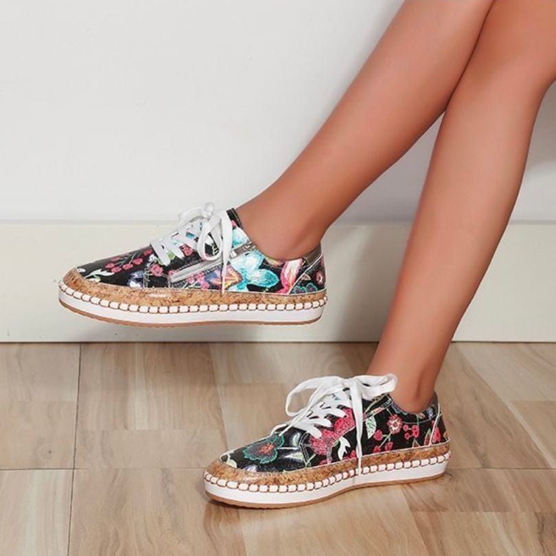 CM | Zapatillas ortopédicas de flores