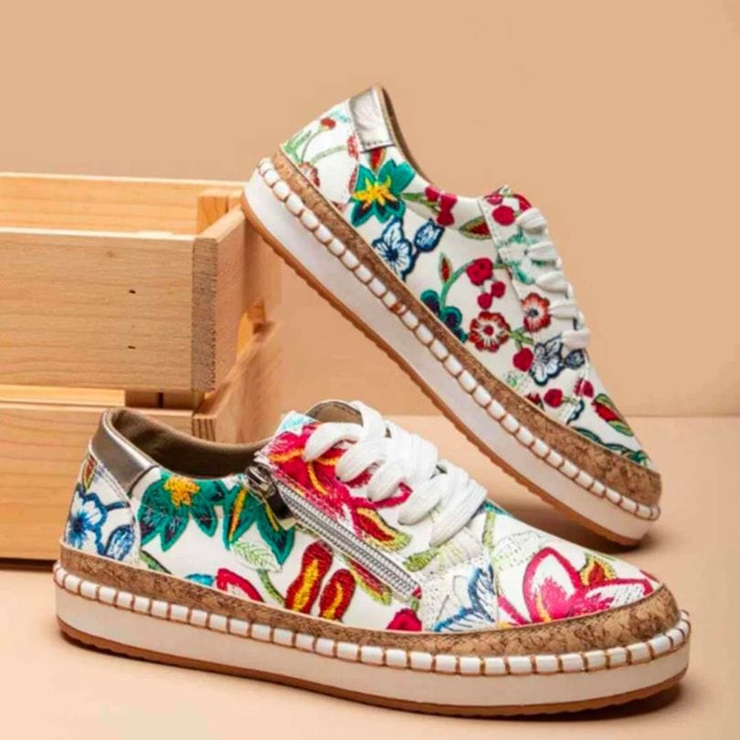 CM | Zapatillas ortopédicas de flores