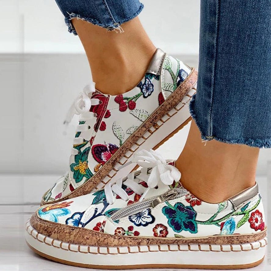 CM | Zapatillas ortopédicas de flores