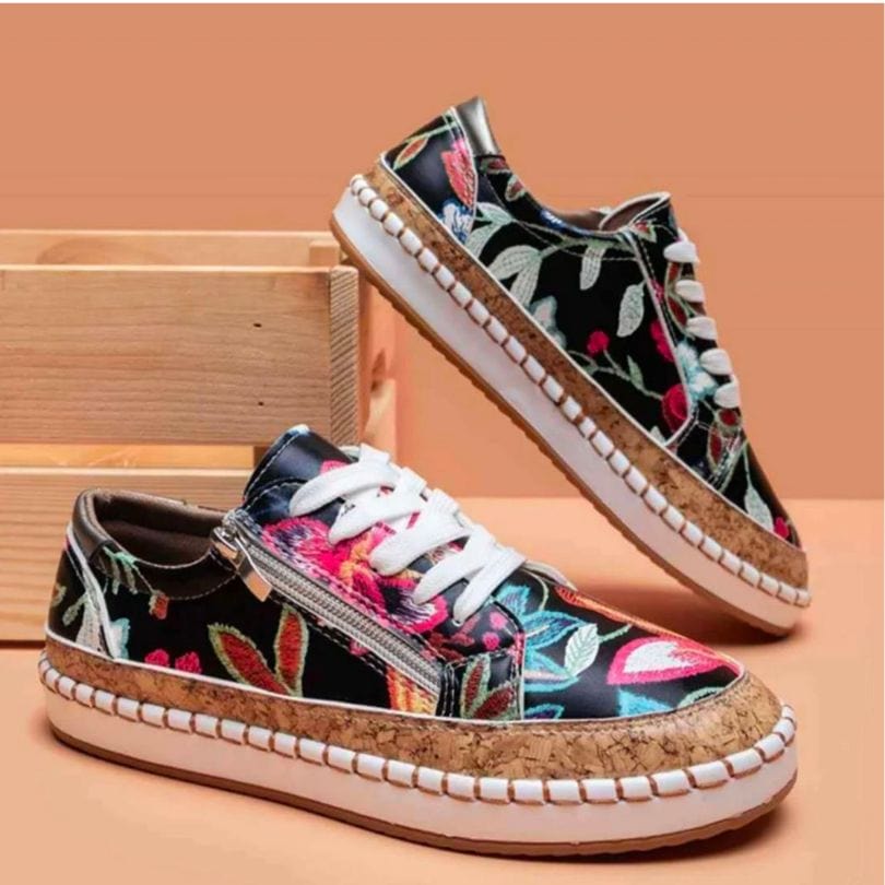 CM | Zapatillas ortopédicas de flores