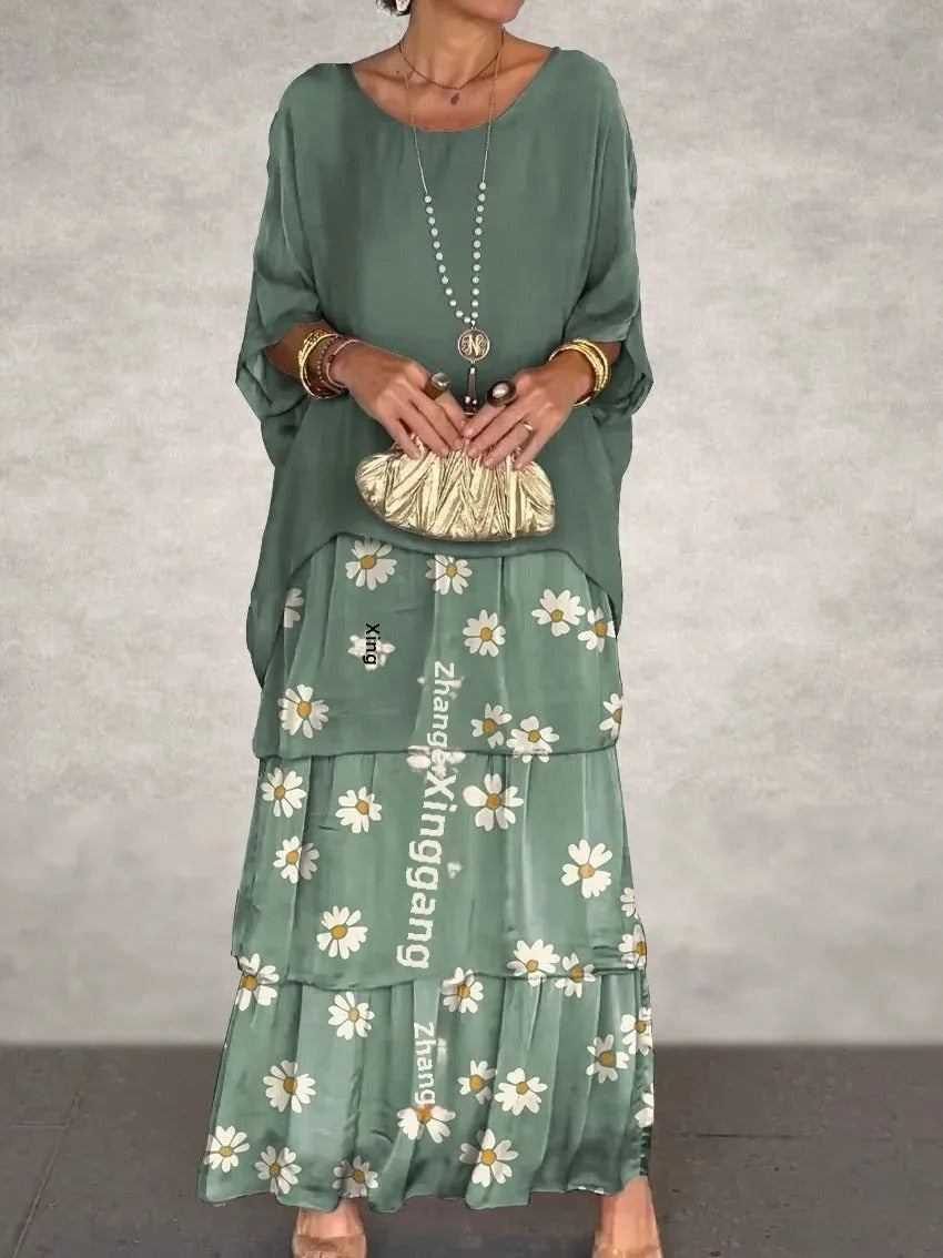 CM | Vestido maxi suelto a capas