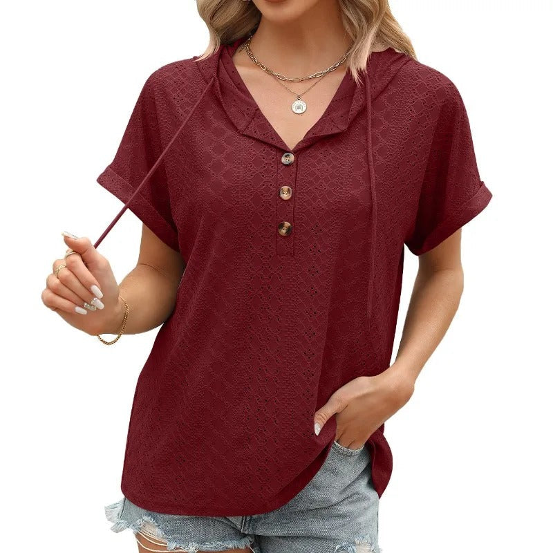 CM | Blusa casual con cuello en V