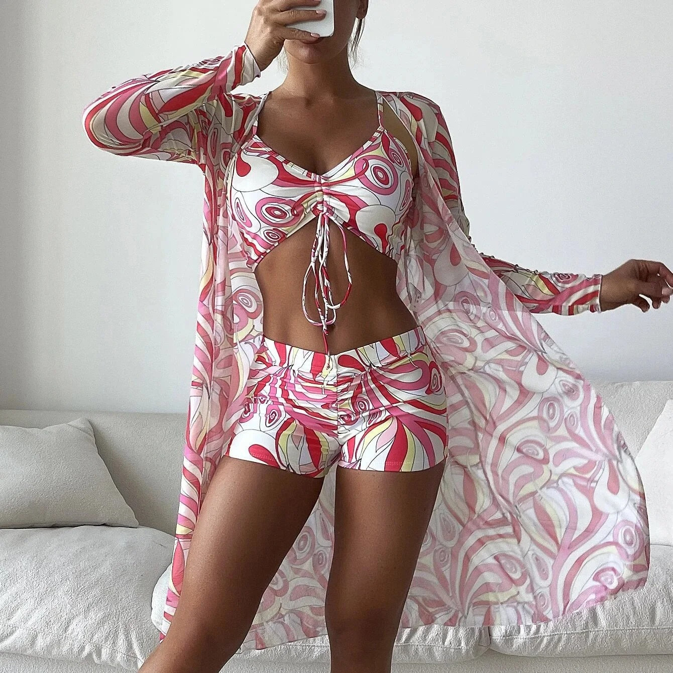CM | Bañador de 3 piezas estampado