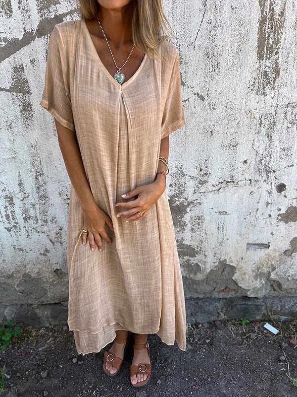 CM | Vestido largo con escote en V