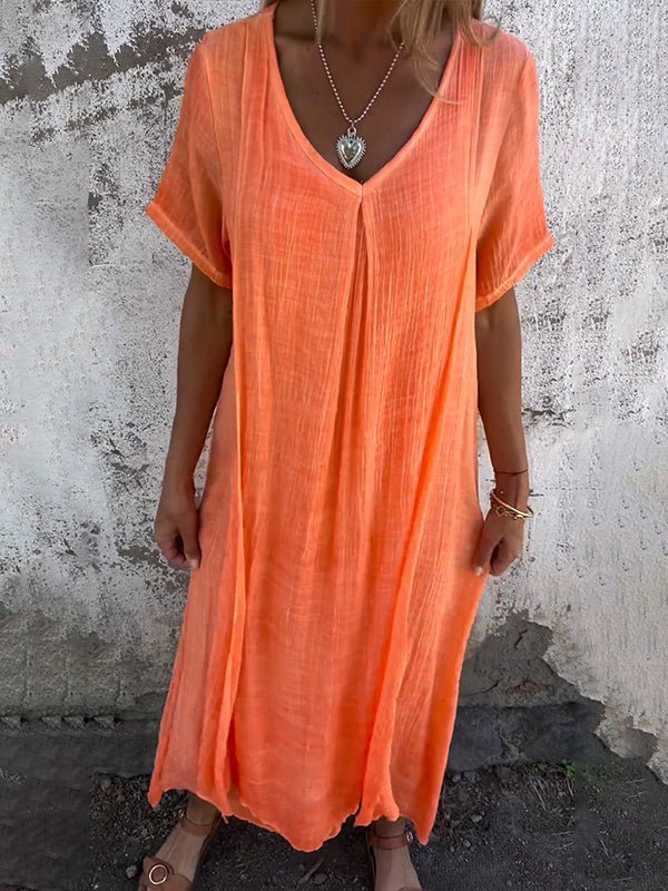 CM | Vestido largo con escote en V