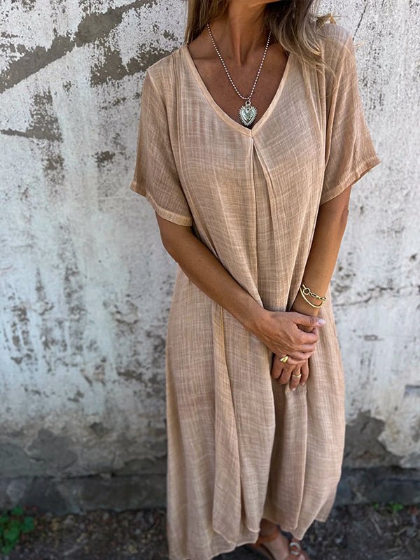 CM | Vestido largo con escote en V