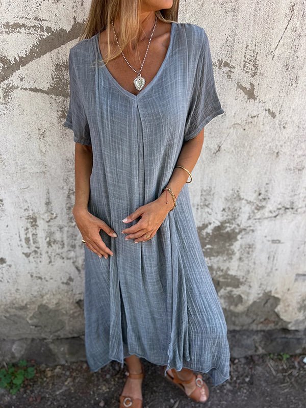 CM | Vestido largo con escote en V