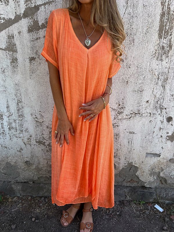 CM | Vestido largo con escote en V