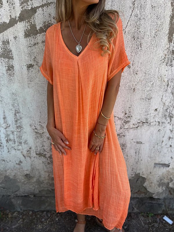 CM | Vestido largo con escote en V
