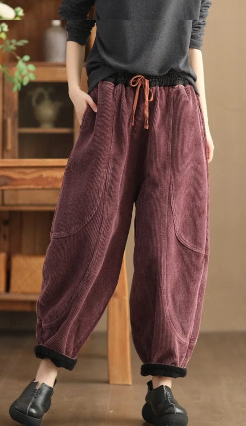 CM | Pantalones de pana de moda para mujer