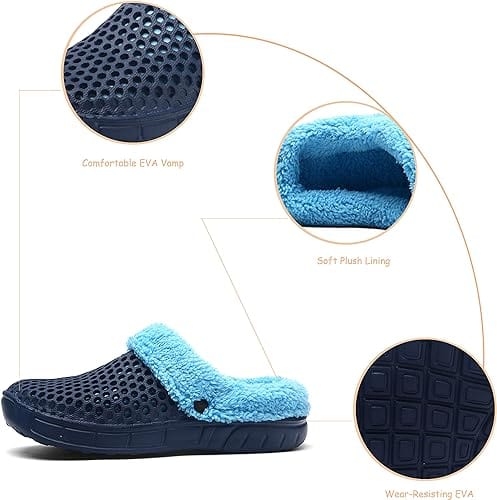 CM | Classic jardín de piel esponjosa zapatillas al aire libre