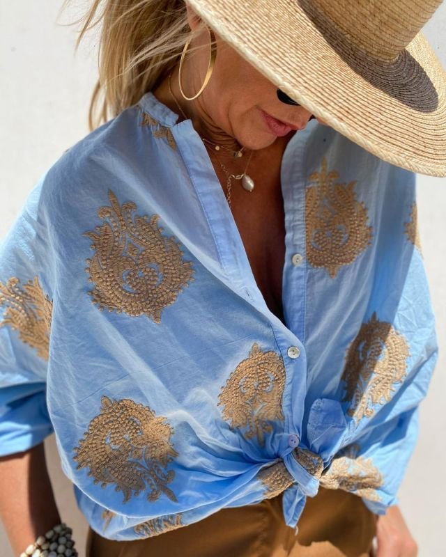 CM | Blusa boho bordada