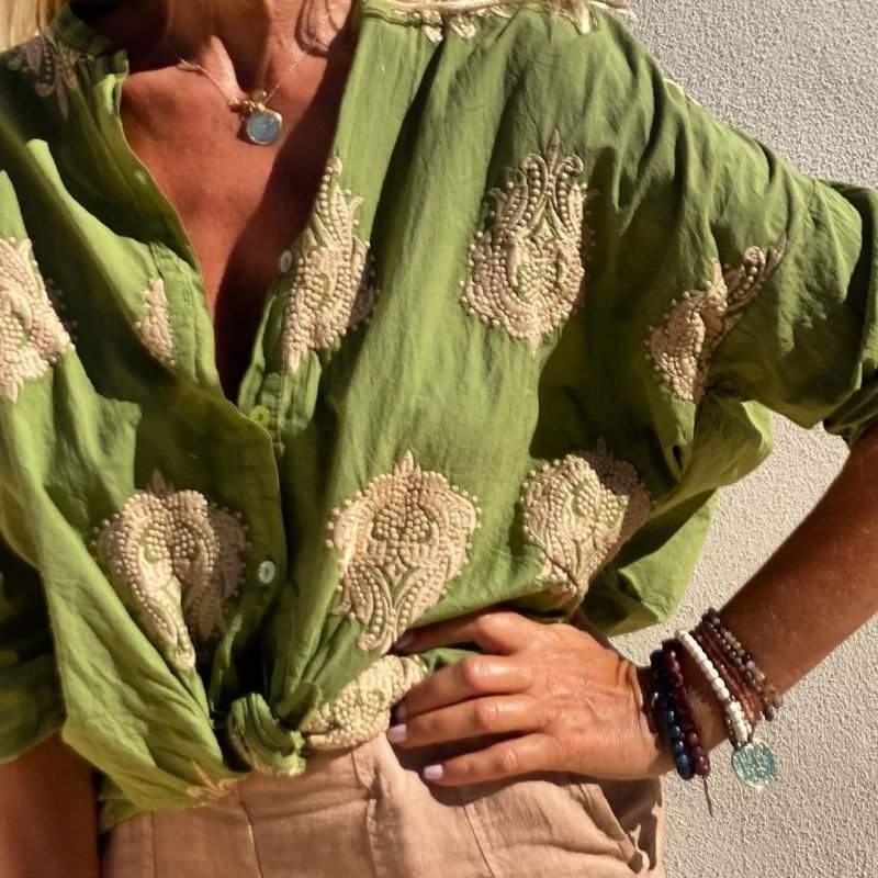 CM | Blusa boho bordada