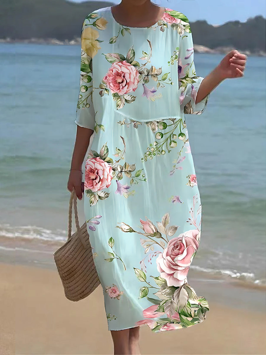 CM | Maxi vestido con estampado floral
