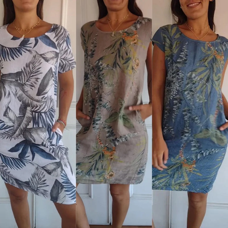 CM | Vestido midi botánico