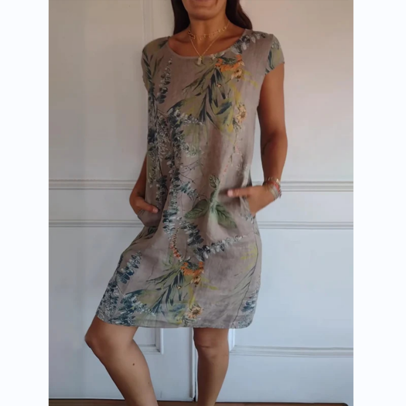 CM | Vestido midi botánico