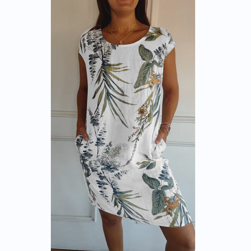 CM | Vestido midi botánico