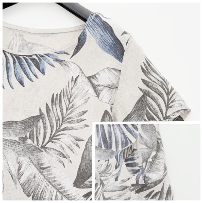 CM | Vestido midi botánico