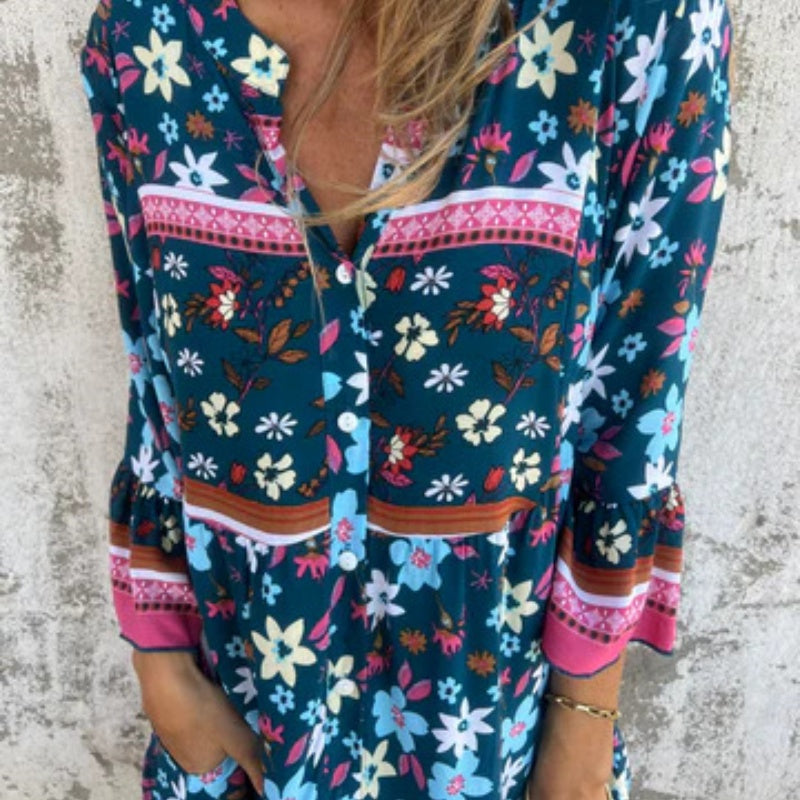 CM | Maxi Vestido Floral Luxe