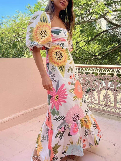 CM | Maxi vestido con estampado floral