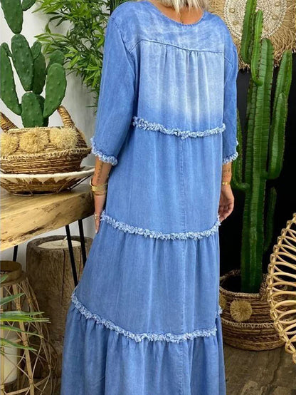 CM | Maxi vestido con escote en V