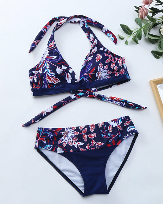CM | Conjunto de bikini con estampado floral